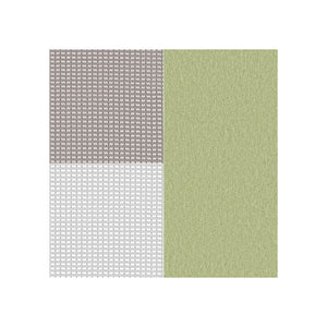 Sans têtière / Grid Latté KR06/Grid Gris Clair KR05/Era Vert Amande CSE34