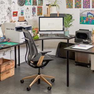 Sans têtière / Intermix Noir KR08+Matte Brass 4B22