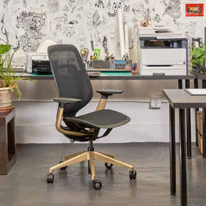 Sans têtière / Intermix Noir KR08+Matte Brass 4B22