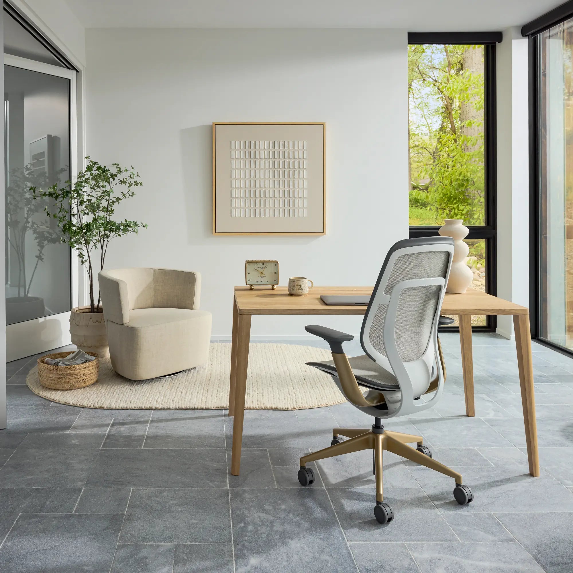 Sans têtière / Intermix Noir KR08+Matte Brass 4B22